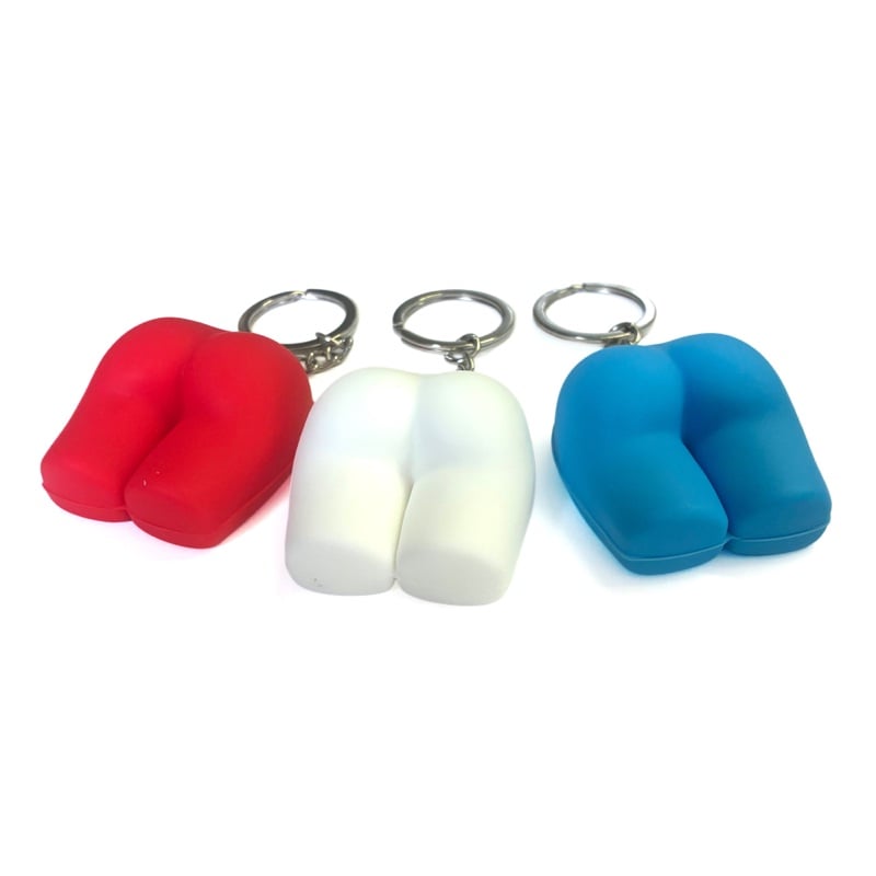 The Mini-Butt Keychain – Set of 3 - Mixed Assortment - view 2